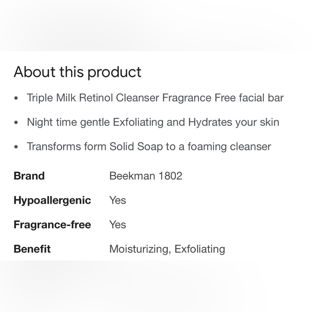 BEEKMAN 1802 MILK BAR + RETINOL - Picture 6 of 6
